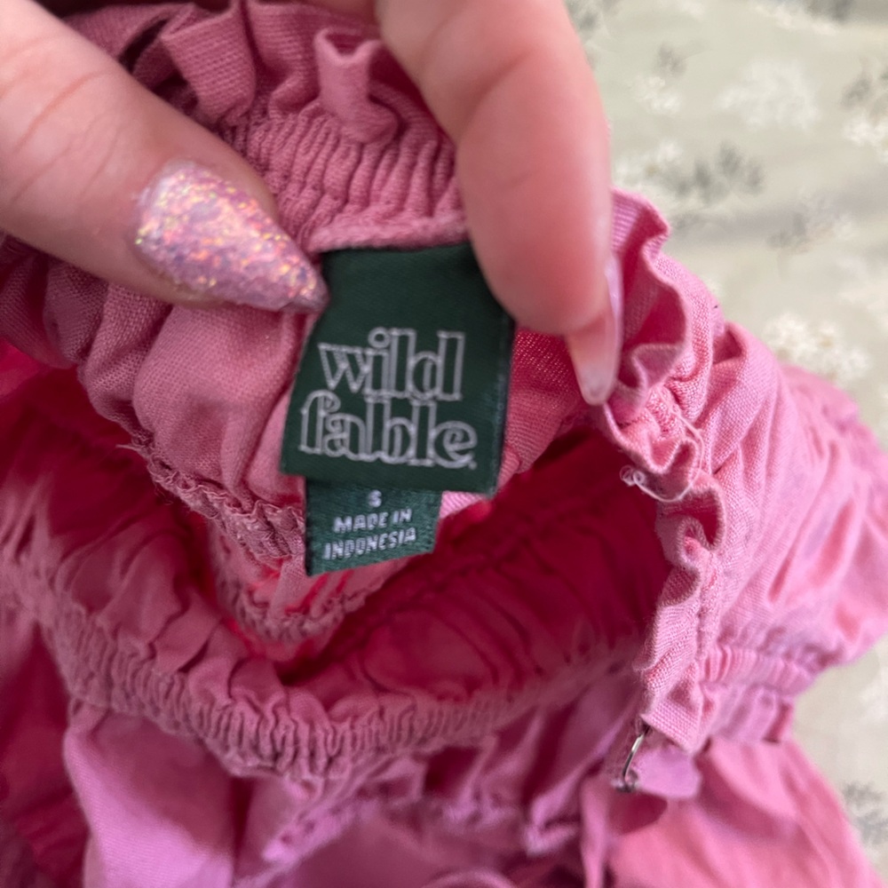 Wild Fable Pink Ruched Top - Picture 2 of 4